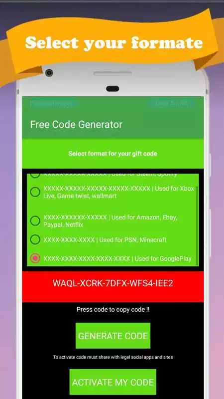 Play Gift Code Generator | Activator
